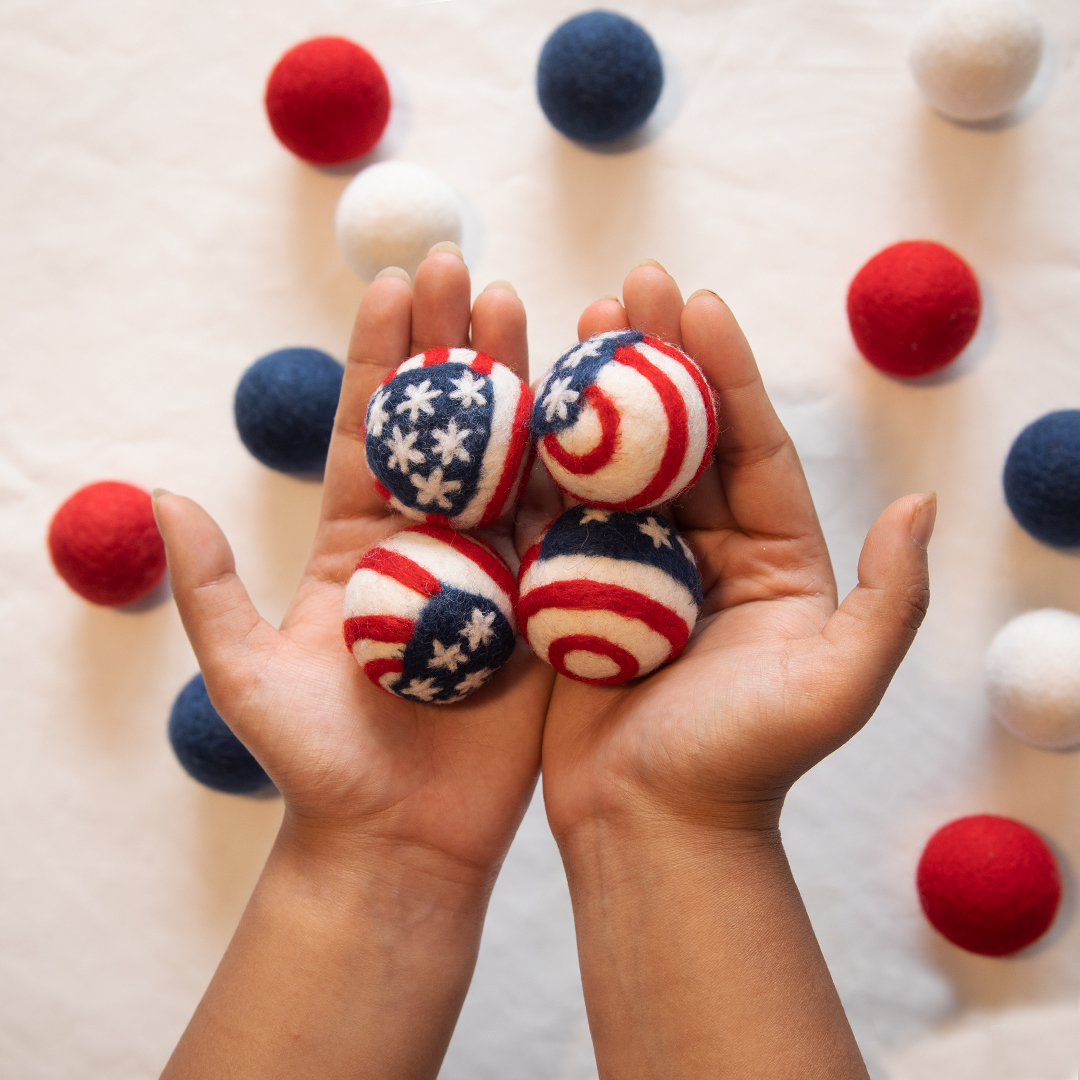 Beautiful felt baubles